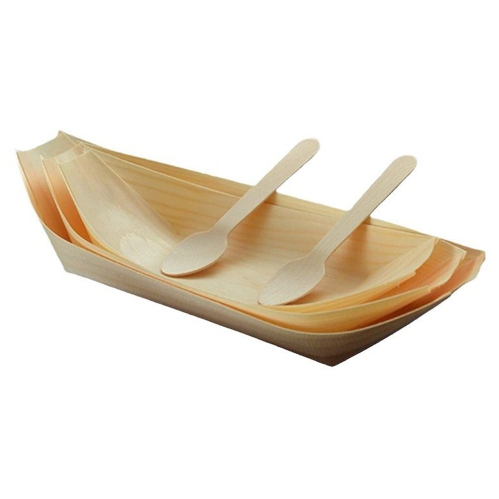 Plato de madera desechable de  - Food In Japanese Snacks reseña y precio